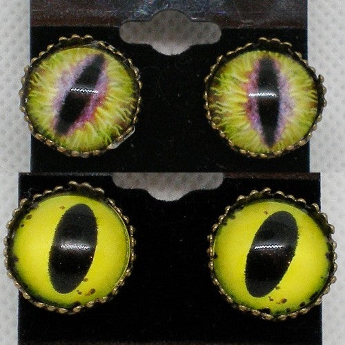 Glass Eye Stud Earrings