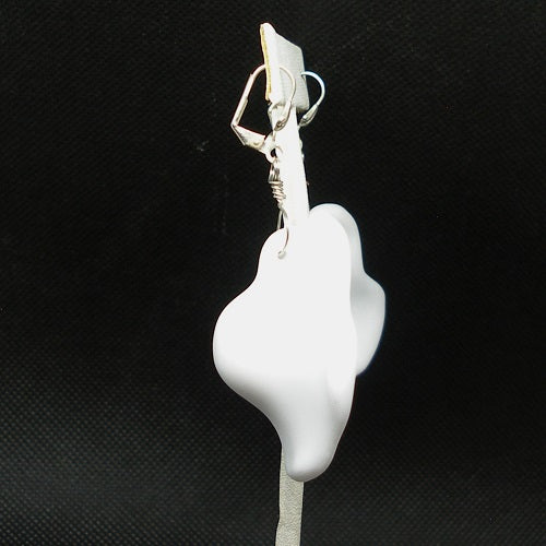 White Acrylic Statement Earrings