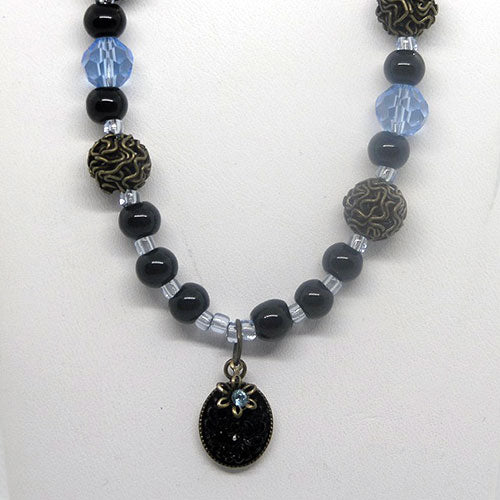 Cut Glass Pendant Necklace
