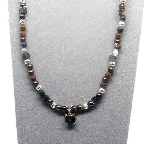 Boulder Opal Pendant Necklace