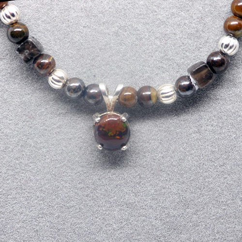 Boulder Opal Pendant Necklace