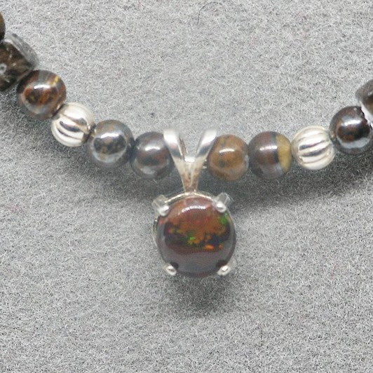 Boulder Opal Pendant Necklace