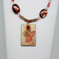 Red Poppy Fairy Necklace
