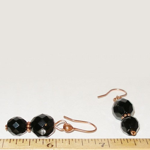 Faceted Black Glass Set