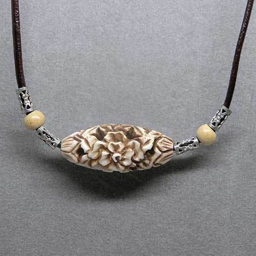 Carved Bone Necklace