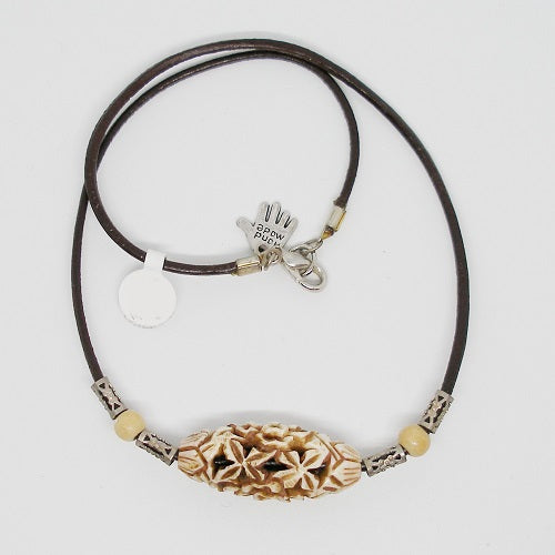 Carved Bone Necklace