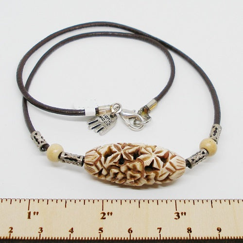 Carved Bone Necklace