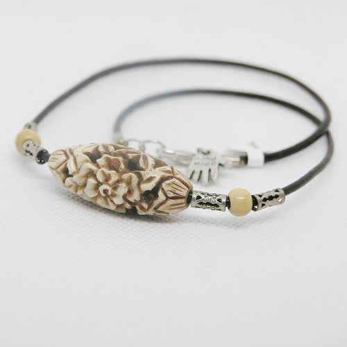 Carved Bone Necklace