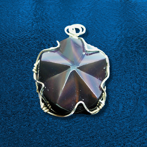 Rainbow Obsidian Star Pendant