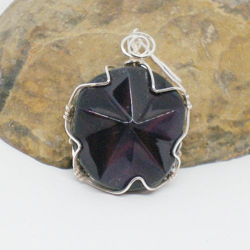 Rainbow Obsidian Star Pendant