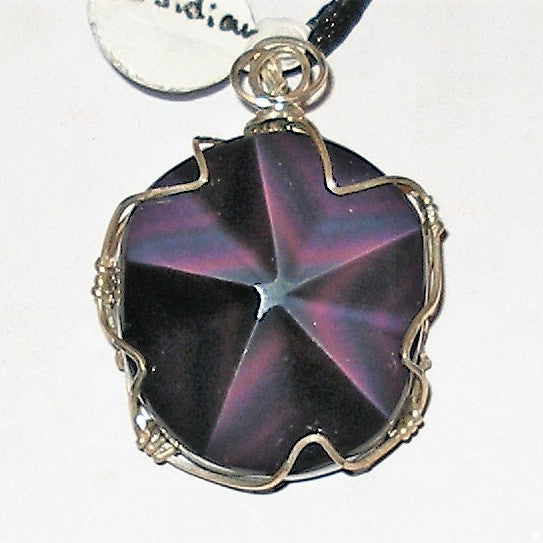 Rainbow Obsidian Star Pendant