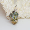 Wire Wrapped Bismuth Crystal Pendant