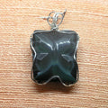 Rainbow Obsidian Butterfly Pendant