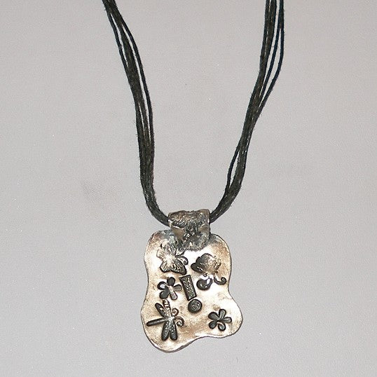 Pure silver Medallion  Pendant Necklace