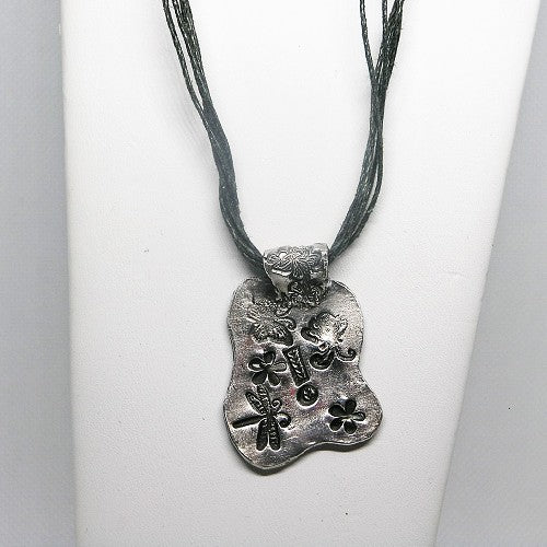 Pure silver Medallion  Pendant Necklace