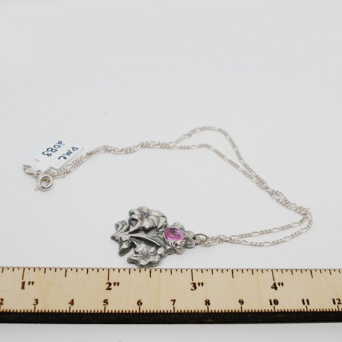 Pure Silver Floral Pendant
