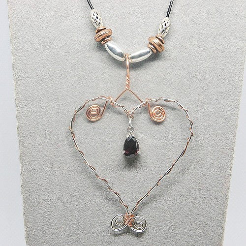 Garnet Pendant Necklace