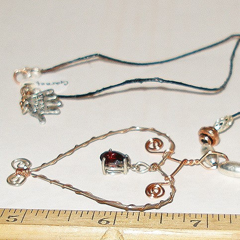 Garnet Pendant Necklace