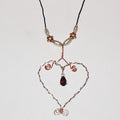 Garnet Pendant Necklace