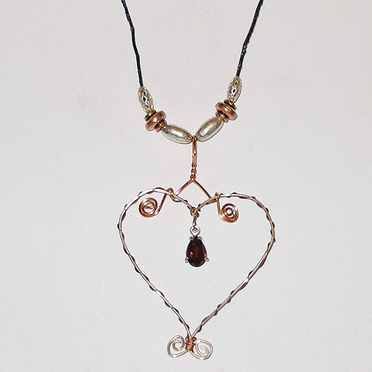 Garnet Pendant Necklace