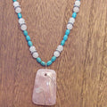Rose Quartz and Turquoise Necklace
