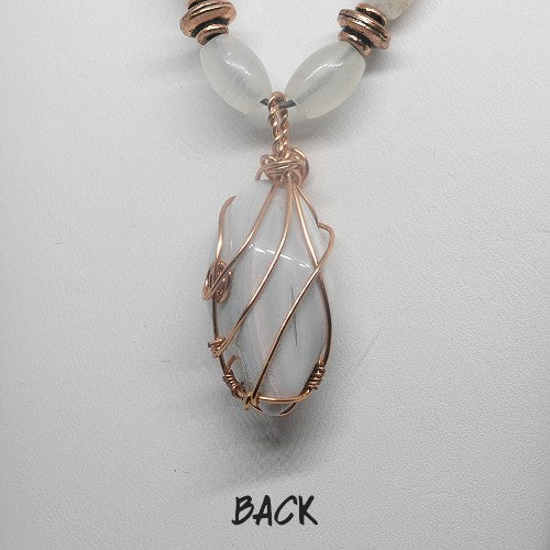 Wire Wrapped Agate Necklace