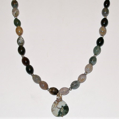 Jasper and Agate Beaded Necklace