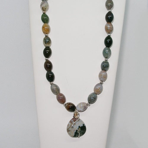 Jasper and Agate Beaded Necklace