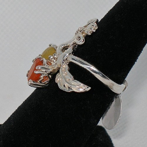 Mexican Fire Opal Statement Ring
