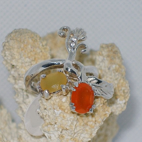Mexican Fire Opal Statement Ring