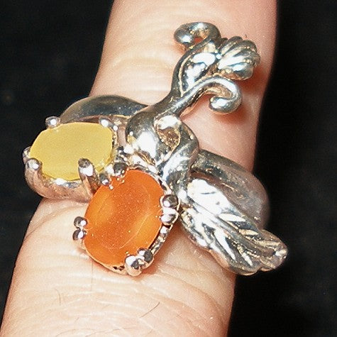 Mexican Fire Opal Statement Ring