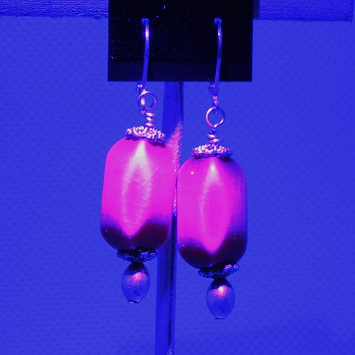 Hot Pink Drop Earrings