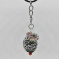 Pink Crystal Rings Keychain