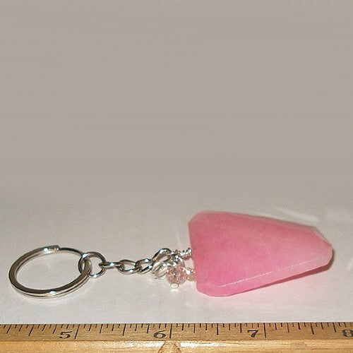 Pink Stone Keyring