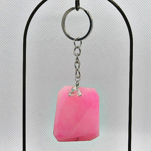 Pink Stone Keyring