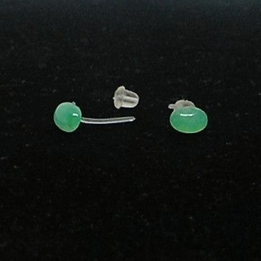 Metal Free Agate Stud Earrings