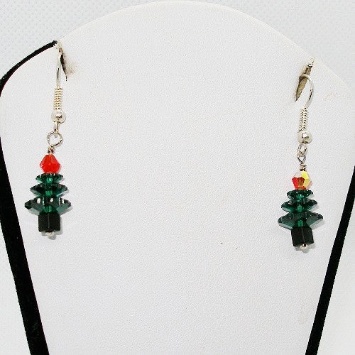 Christmas Tree Drop Earrings