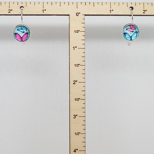 Mismatched Butterfly Drop Earrings