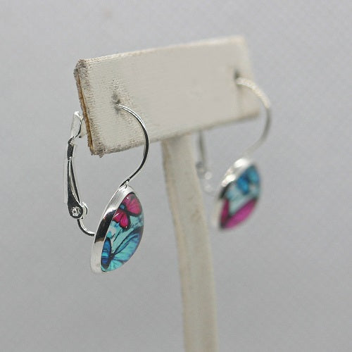 Mismatched Butterfly Drop Earrings