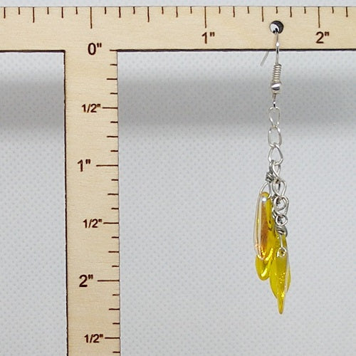 Yellow Fringe Earrings
