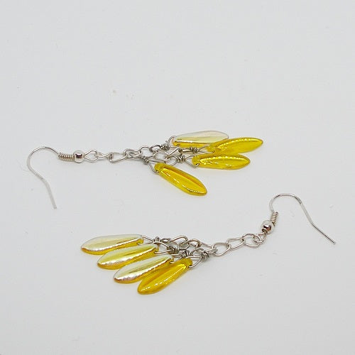 Yellow Fringe Earrings