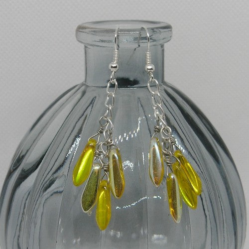 Yellow Fringe Earrings