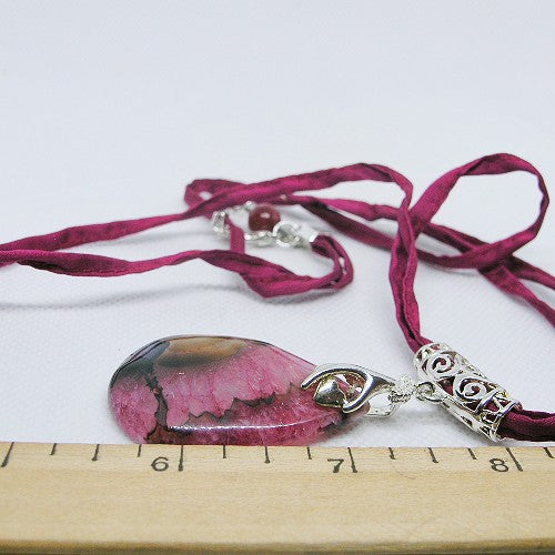 Pink Agate Necklace