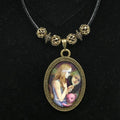 Girl with Mirror Necklace
