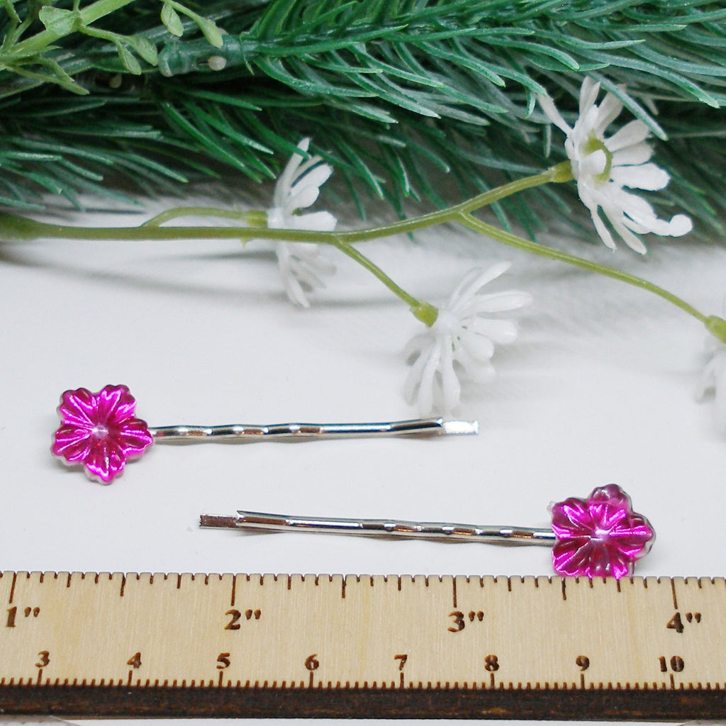 Hot Pink Hair Pins