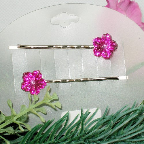 Hot Pink Hair Pins