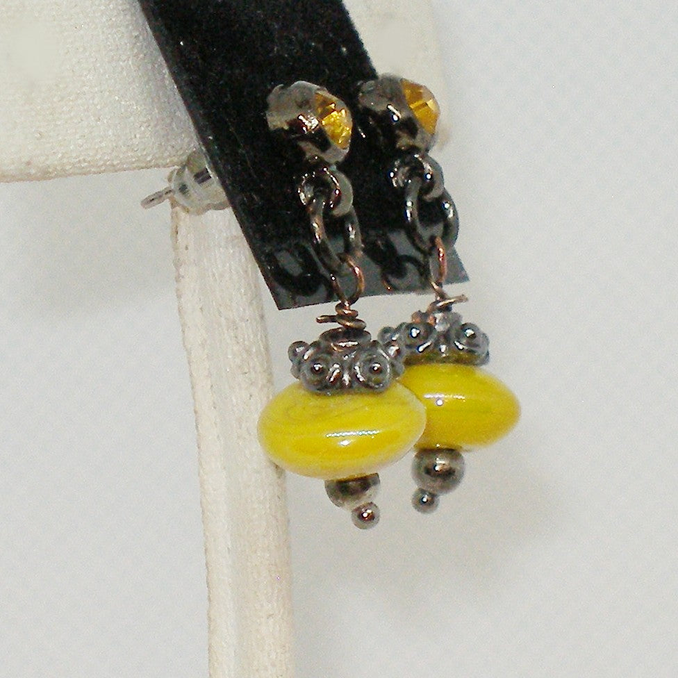 Yellow Drop Earrings