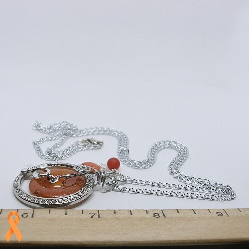 Jasper and Carnelian Charm Necklace