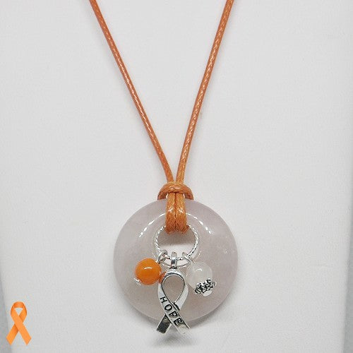 Quartz Donut Pendant Necklace