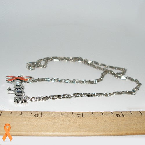 Hope Ribbon Necklace
